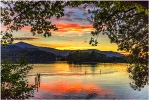 Sunset through the trees - Mark Rock